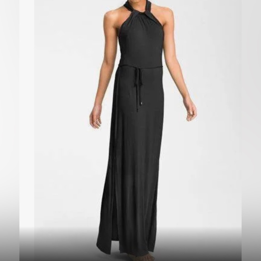 Tahari Woman Corey Halter maxi dress 2x
